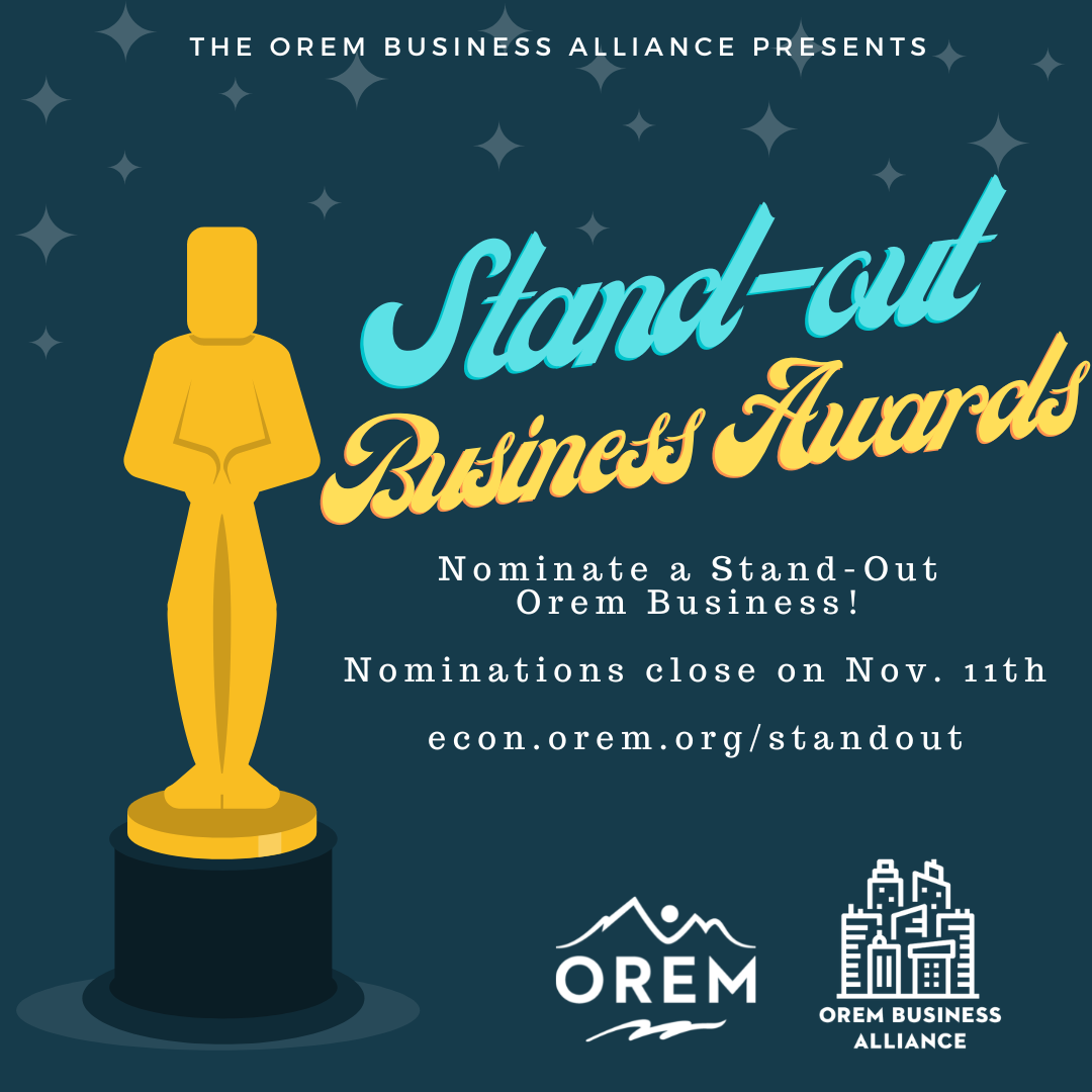 Stand Out Business Awards Orem Economic Development